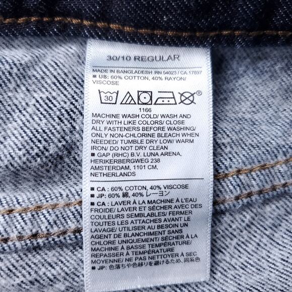 Banana Republic Jeans Women 30/10 Blue Wide Leg High Rise Trouser Casual Chic - Picture 10 of 11